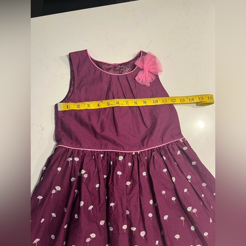 Purple and White Casual Dress with Relaxed Fit - Picture 5 of 9